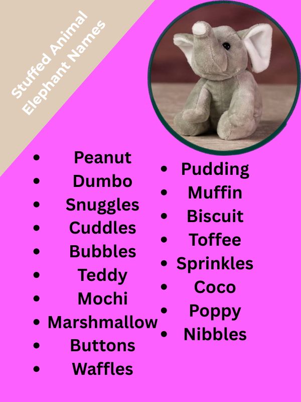 Stuffed Animal Elephant Names