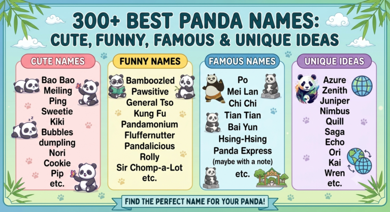 300+ Best Panda Names: Cute, Funny, Famous & Unique Ideas