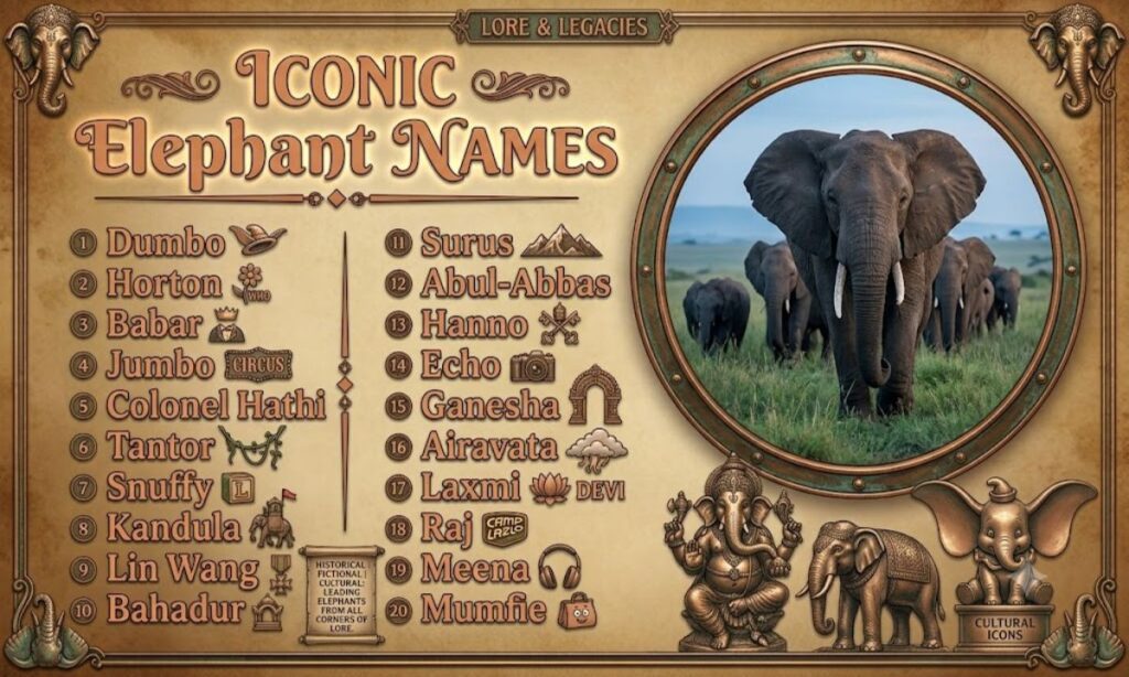 Iconic Elephant Names