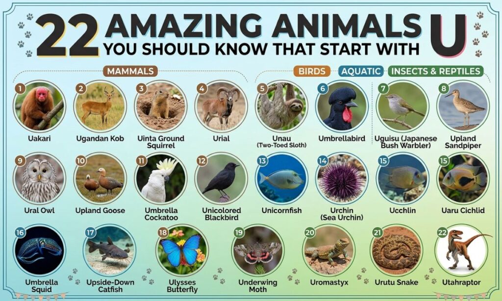 22 Animals Beginning With U: Amazing Species You Should Know