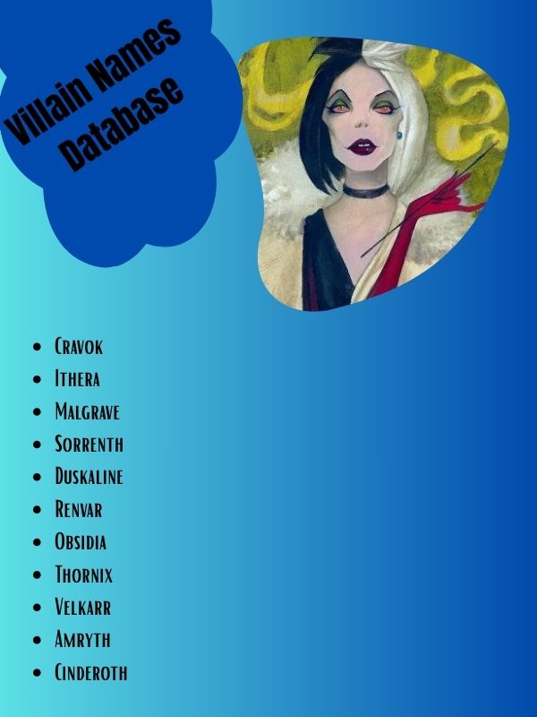 Villain Names Database

