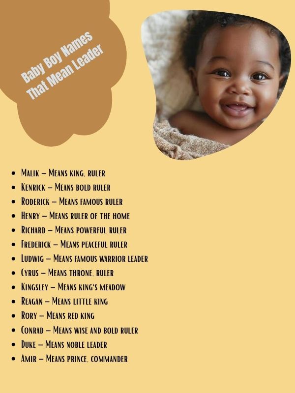 Baby Boy Names That Mean Leader