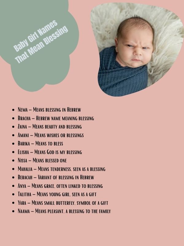 Baby Girl Names That Mean Blessing