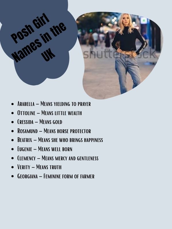 Posh Girl Names in the UK