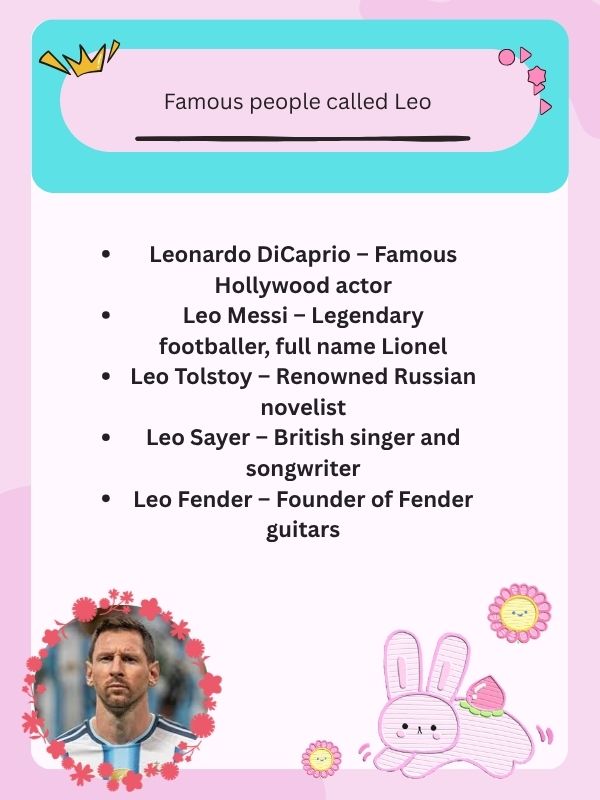 Famous people called Leo
