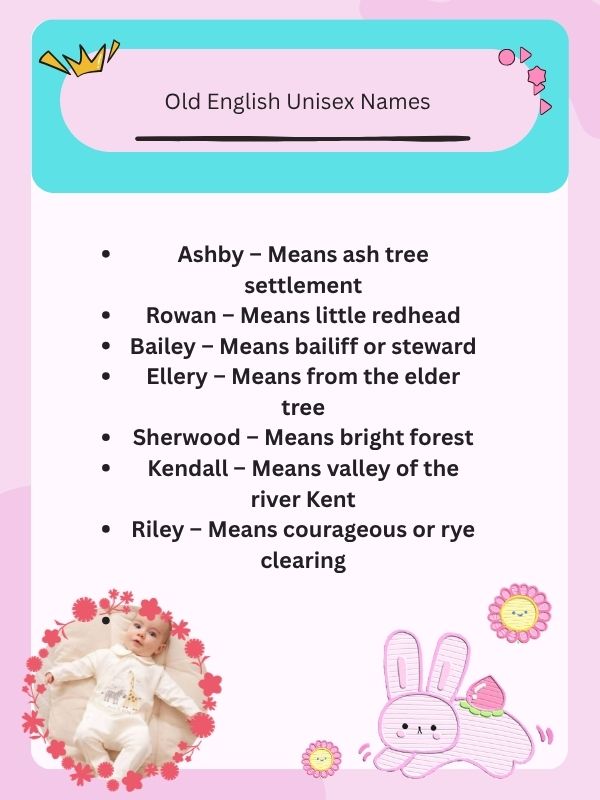 Old English Unisex Names