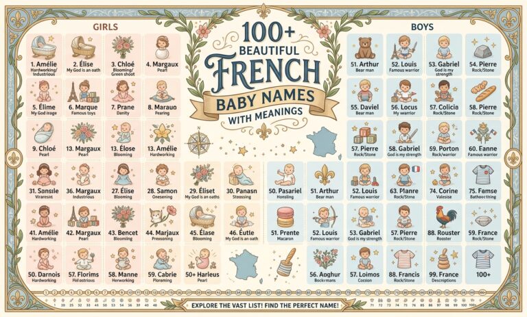 100+ Beautiful French Baby Names with Meanings