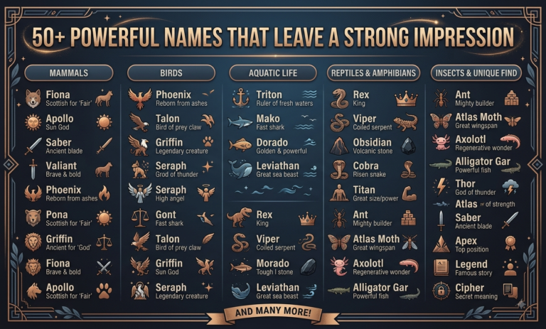 50+ Powerful Names That Leave a Strong Impression