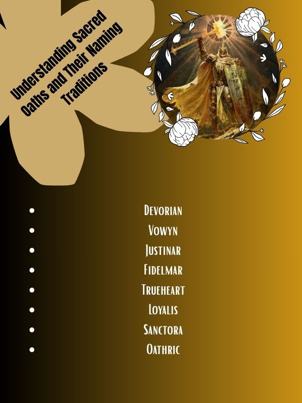 Understanding Sacred Oaths and Their Naming Traditions