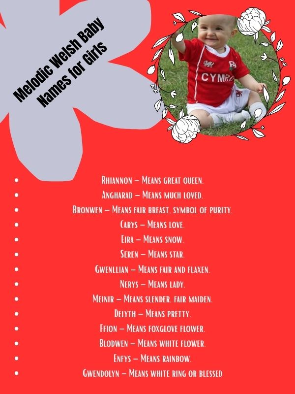 Melodic Welsh Baby Names for Girls