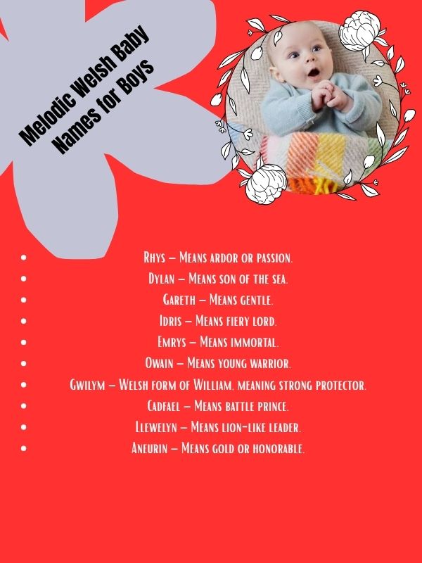 Melodic Welsh Baby Names for Boys