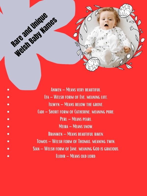 Rare and Unique Welsh Baby Names
