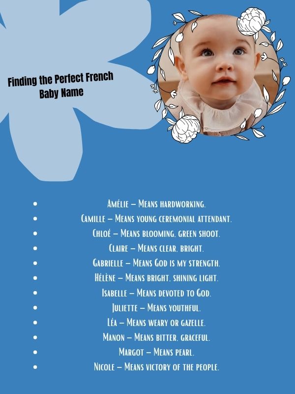 Finding the Perfect French Baby Name
