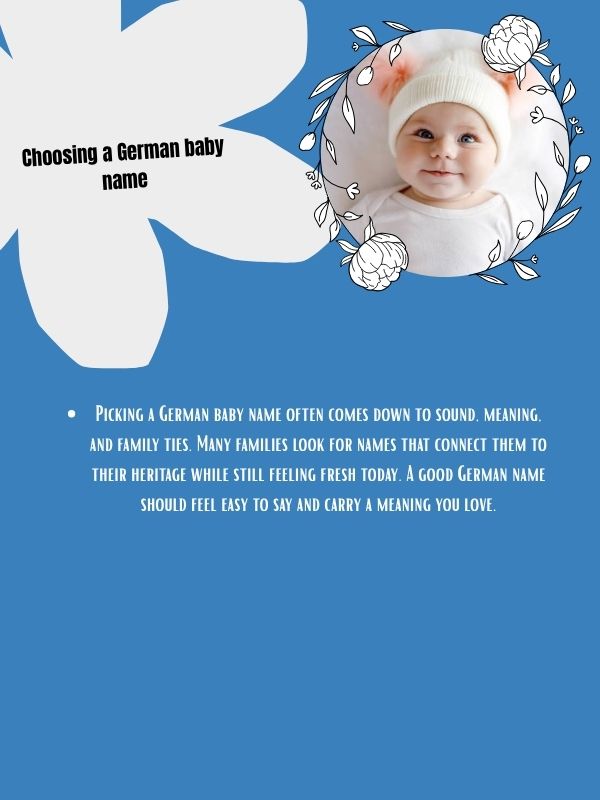 Choosing a German baby name