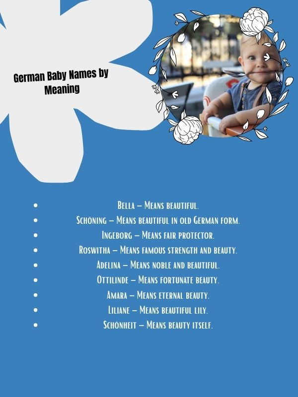German Baby Names by Meaning