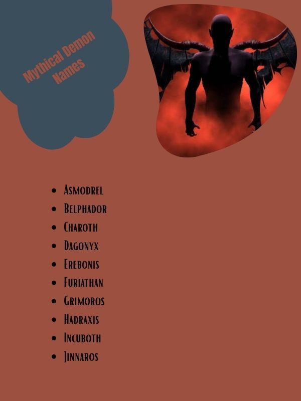 Mythical Demon Names