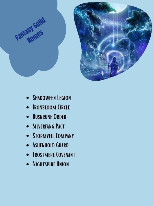 Fantasy Guild Names