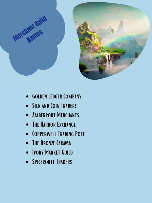 Merchant Guild Names