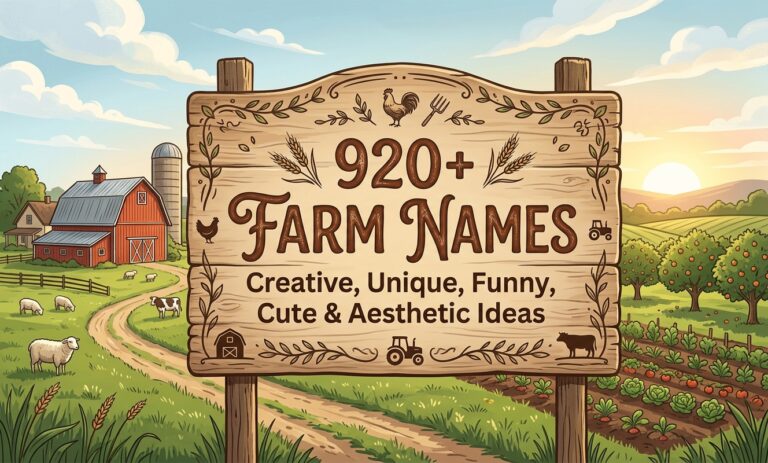 920+ Farm Names | Creative, Unique, Funny, Cute & Aesthetic