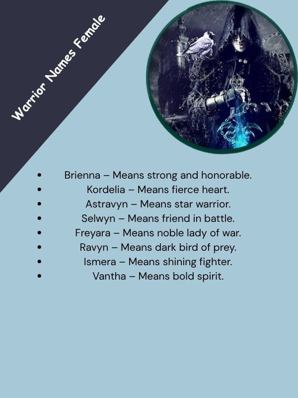 Warrior Names Female